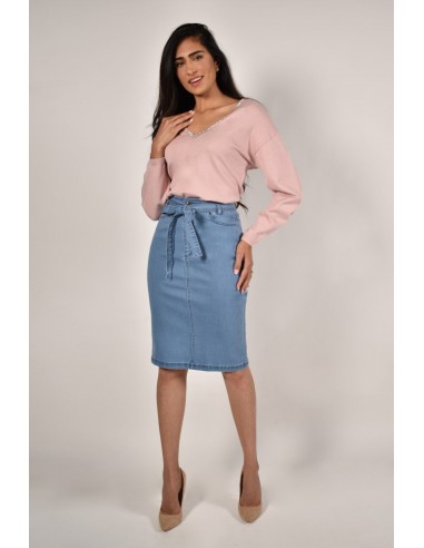 Frank Lyman Skirt 226162U Blue livraison gratuite