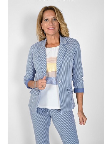 Frank Lyman Blazer 231122 Blue/White le concept de la Pate a emporter 