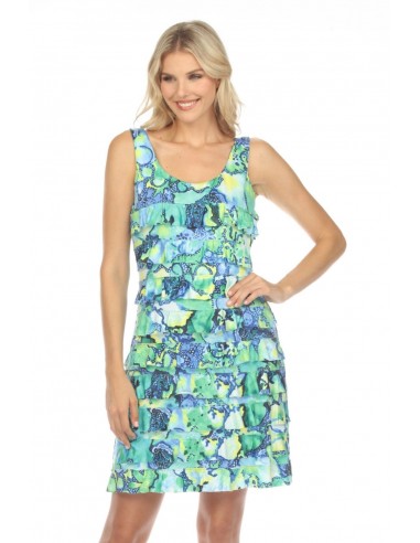 Tango Mango Dress DR760-5724 Green/Multi les ctes